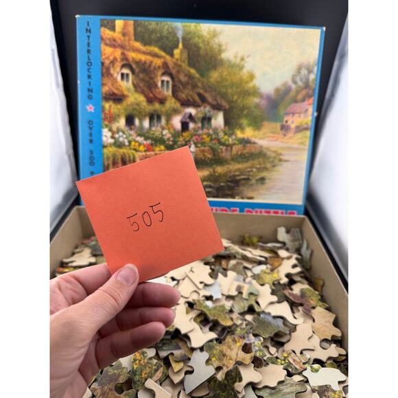 Vintage Perfect Picture Puzzle - Cottage by the River - Picture 7 of 7